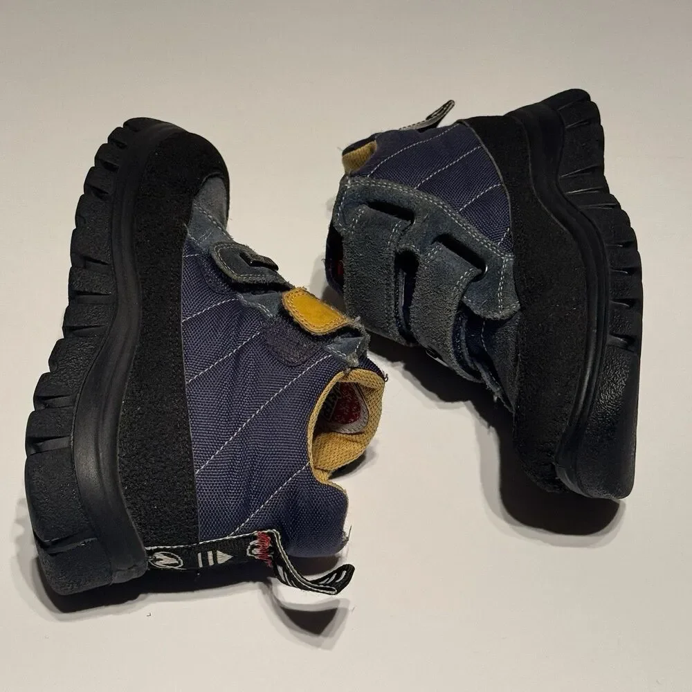 Naturino Boys Leather Shoes Size Us 11 Eu 29 Blue Wool Lined Rain Step